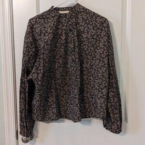 Universal Thread Oversized Black Floral Shirt - Size XS